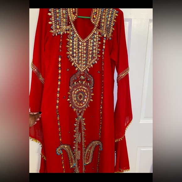 Dresses & Skirts - Kaftan, gently used but has a small rip on one sleeve